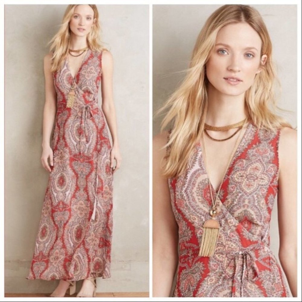 Anthropologie,11.1 TYLHO | Wrap Maxi Dress, S